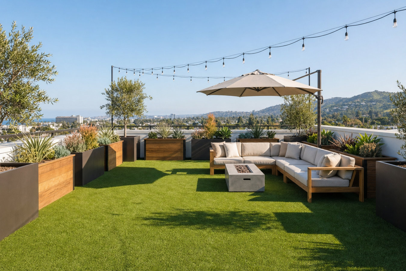 Turf for rooftop gardens in Brawley, CA